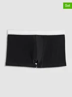 Majtki męskie - COTONELLA Bokserki (2 pary) w kolorze czarnym - miniaturka - grafika 1