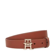 Paski - Pasek Damski Tommy Hilfiger Th Modern AW0AW17496 Brązowy - miniaturka - grafika 1