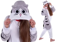 Piżamy chłopięce - Szary Kot Chi Piżama Dzieci Kigurumi Kostium 170 - miniaturka - grafika 1