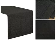 Obrusy i serwetki - Bieżnik / Obrus Na Stół 40X180 Mereżka Czarny - miniaturka - grafika 1