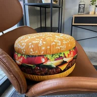 Poduszki dekoracyjne - Poduszka Duży Burger Wielki Hamburger - miniaturka - grafika 1