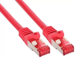 InLine Intos Patch Kabel Sieciowy S/FTP PiMF Cat.6 250MHz copper halogen free czerwony 7.5m 76907R - Patchcordy - miniaturka - grafika 1