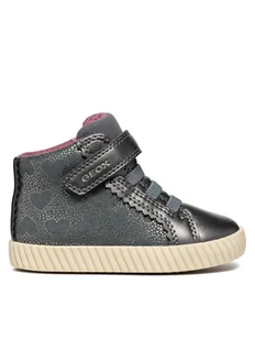 Geox Sneakersy B Mirroless Girl B4669A 0KINF C9002 M Szary - Buty dla dziewczynek - miniaturka - grafika 1
