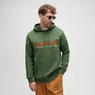 Bluzy męskie - TIMBERLAND BLUZA Z KAPTUREM EMBROIDERY LOGO BRUSH BACK HOODI - Timberland - miniaturka - grafika 1