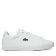 Sneakersy męskie - Sneakersy Lacoste 7-49CMA0036 Biały - miniaturka - grafika 1