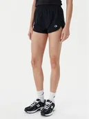 Spodenki damskie - Champion Szorty sportowe 117873 Czarny Regular Fit - miniaturka - grafika 1