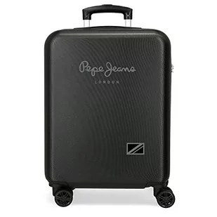 Pepe Jeans Cromwell Walizka kabinowa Czarny 38x55x20 cms Twarde ABS Zapięcie szyfrowy z boku 35L 2,74 kg 4 koła Bagaż ręczny, czarny, Talla única, Walizka kabinowa - Walizki - miniaturka - grafika 1