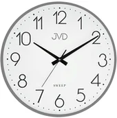 Zegary - JVD Zegar ścienny HK4129.3 szary metalowy 35 cm - miniaturka - grafika 1