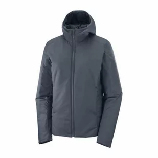 Salomon Kurtka Salomon Outrack Insulated Hoodie W Ebony C15400 - Kurtki i kamizelki sportowe damskie - miniaturka - grafika 1