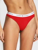 Majtki damskie - Tommy Hilfiger Stringi UW0UW03835 Czerwony - miniaturka - grafika 1