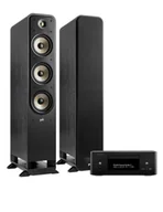 Zestawy stereo - Zestaw stereo: Denon RCD-N12 DAB/Polk Audio ES60, Kolor: Biały - miniaturka - grafika 1