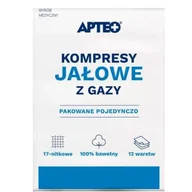 Apteczki i materiały opatrunkowe - Apteo Apteo kompresy jałowe z gazy 10cm x 10cm 3 sztuki 9099893 - miniaturka - grafika 1