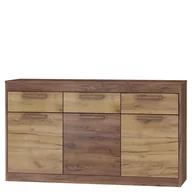 Komody - Komoda 3D3S MXS-10 Maximus MebloCross Dąb Artisan / Biały Połysk - miniaturka - grafika 1