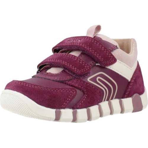 Geox Buty dla dziewczynek B Iupidoo Girl First Walker Shoe, Dk Purple Rose, 19 EU