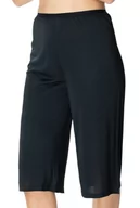 Bielizna nocna - Klasyczne Półhalkospodnie Damskie Tamara 42 Czarny - miniaturka - grafika 1