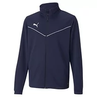Bluzy dla chłopców - Puma Bluza chłopięca Teamrise Training Poly Jacket niebieski Peacoat White 140 657393 - miniaturka - grafika 1
