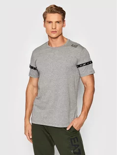 Koszulki męskie - Emporio Armani EA7 T-Shirt 6KPT20 PJ02Z 3905 Szary Regular Fit - grafika 1