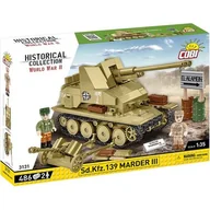 Klocki - Klocki plastikowe COBI Historical Collection World War II Sd.Kfz.139 Marder III COBI-3131 - miniaturka - grafika 1