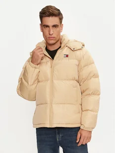 Tommy Jeans Kurtka puchowa Alaska DM0DM19537 Beżowy Loose Fit - Kurtki męskie - miniaturka - grafika 1