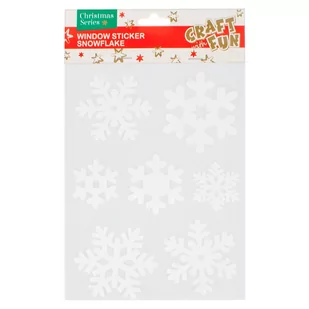 Craft with Fun Ozdoba Bn Naklejki Na Szybe 17x29 Pbh 12/288 - Ozdoby bożonarodzeniowe - miniaturka - grafika 2