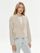 Marynarki i żakiety damskie - Vero Moda Marynarka Nancy 10304631 Beżowy Slim Fit - miniaturka - grafika 1
