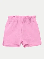 Spodenki damskie - Coccodrillo Szorty materiałowe WC4119402HGK Różowy Relaxed Fit - miniaturka - grafika 1