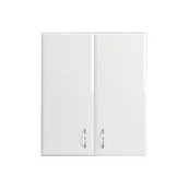 Szafki łazienkowe - Szafka wisząca Bianca 60 z 2 drzwiami w kolorze białym o wysokim połysku - miniaturka - grafika 1