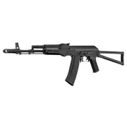 Karabiny ASG - Karabinek 6mm Lancer Tactical AK AEG KR103 Crosse Metalic Black - miniaturka - grafika 1