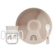 Zestawy naczyń dla dzieci - Mepal Dziecięcy zestaw obiadowy Mio Sunshine & Rainbow 108040565245 3 el. - miniaturka - grafika 1