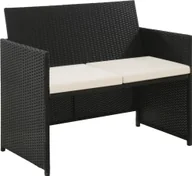 Ławki ogrodowe - Elior Ławka ogrodowa Lanter - czarna - miniaturka - grafika 1