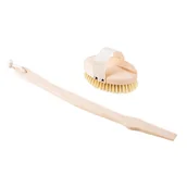 Szczotki do masażu - HHUUMM Akcesoria do masażu Szczotka do masażu ciała na sucho miękka wersja z kijem No.4 - miniaturka - grafika 1