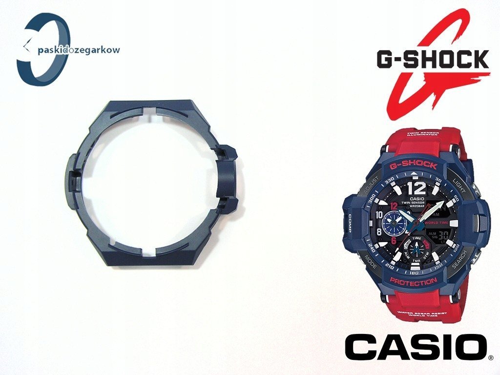 Bezel wewnętrzny do Casio GA-1100-2A GA-1100 GA-1000 granatowy