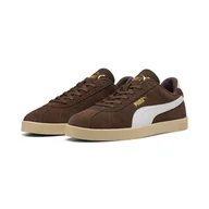 Buty trekkingowe damskie - Sneakersy zamszowe unisex PUMA Club II PUMA Flat Bronze White Gold Brown - miniaturka - grafika 1