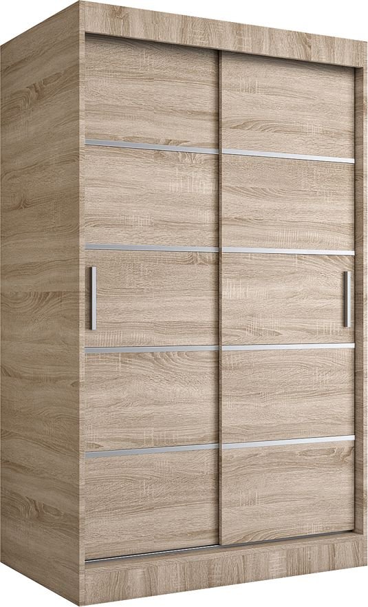 Elior Szafa przesuwna w kolorze dąb sonoma 120 - Livia 3X