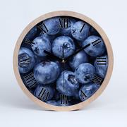 Zegary - Zegar ścienny drewniany rzymski jagody fi 30 cm, Tulup - miniaturka - grafika 1