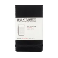 Notesy i bloczki - Leuchtturm, Notes reporterski, 188 stron, kratka, czarny - miniaturka - grafika 1