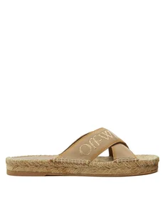 Off-White Espadryle OWIB012S23FAB0016103 Beżowy - Espadryle damskie - miniaturka - grafika 1