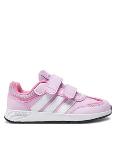 adidas Sneakersy Tensaur Switch JI1053 Fioletowy - Buty dla dziewczynek - miniaturka - grafika 1