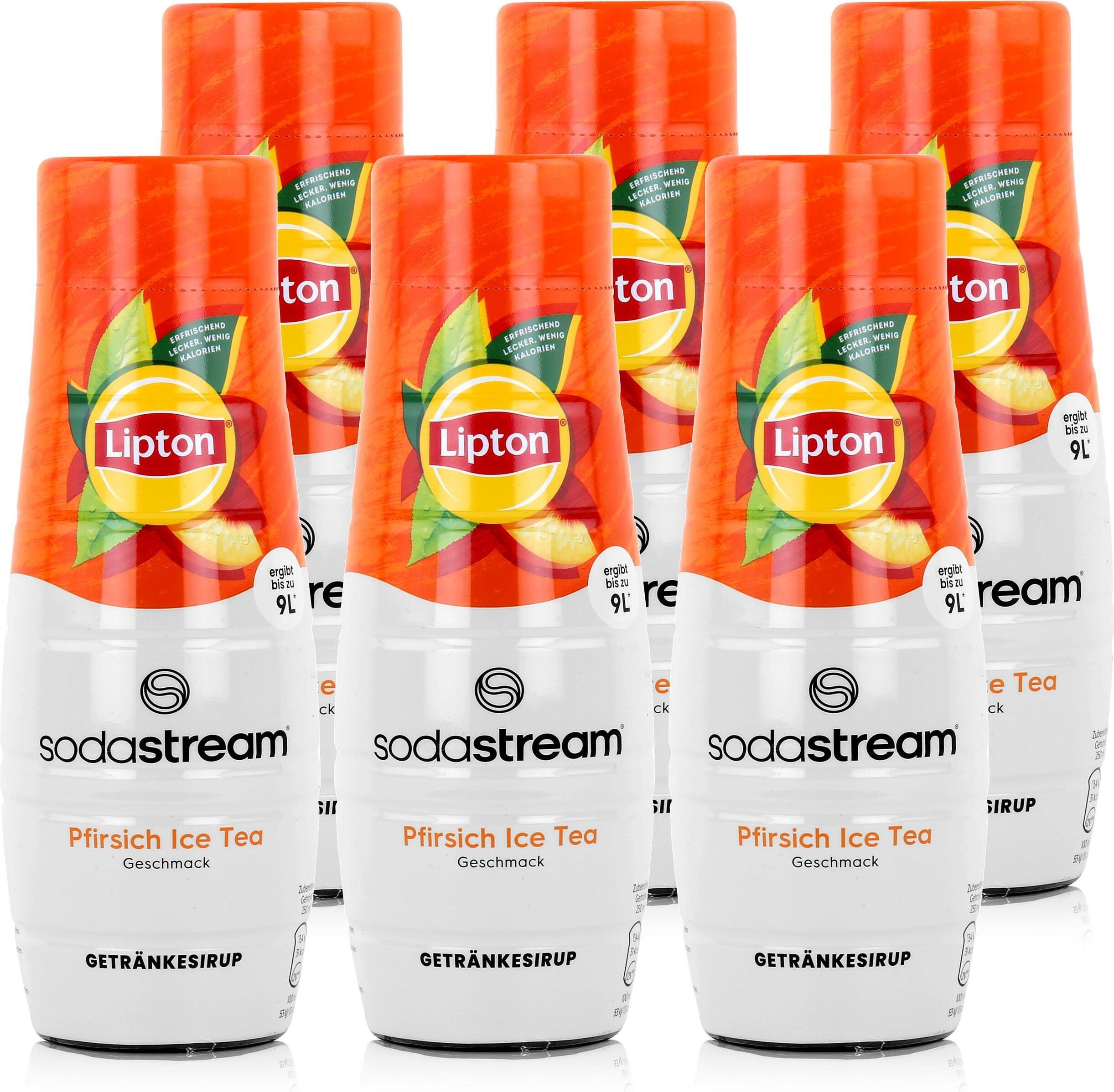 Lipton Napoje Syrop Napój bezalkoholowy Mrożona herbata Brzoskwinia 440 ml (pakiet 6 sztuk)