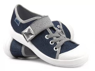 Półbuty dziecięce, trampki BEFADO 351Y005, granatowe - Befado - Buty dla dziewczynek - miniaturka - grafika 1