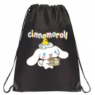 Torby szkolne - P125 PLECAK WOREK NA BUTY TORNISTER CINNAMOROLL MANGA JAKOŚĆ CZARNY - miniaturka - grafika 1
