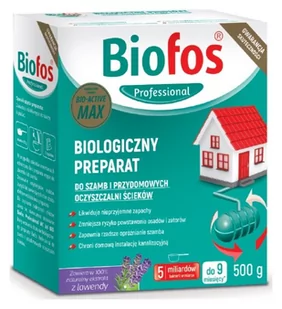 Biofos Bakterie do Oczyszczalni Ścieków Szamb 500g - Inne artykuły czyszczące - miniaturka - grafika 1