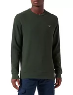 Bluzy męskie - GANT bluza męska, Zielony (Storm Green), M - miniaturka - grafika 1