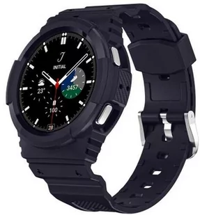 Bizon Etui z paskiem Strap + Case Watch Action do Galaxy Watch 4 / 5 40 mm, granatowe - Akcesoria do smartwatchy - miniaturka - grafika 1