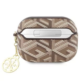Guess GUAPPGCE4CW AirPods Pro cover brązowy/brown GCube Charm - Akcesoria do słuchawek - miniaturka - grafika 2