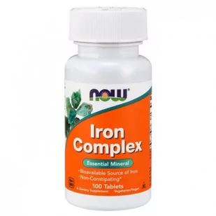 Now Foods Iron Complex 100 Tabletes - Witaminy i minerały dla sportowców - miniaturka - grafika 1
