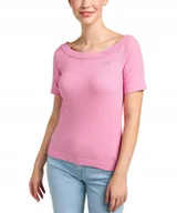 Koszulki i topy damskie - Koszulka Lee OFF THE SHOULDER RIB 112350216 Sugar Lilac XS - miniaturka - grafika 1
