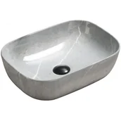 Umywalki - Mexen Rita umywalka nablatowa 45 x 32 cm szara kamień - 21084596 - miniaturka - grafika 1