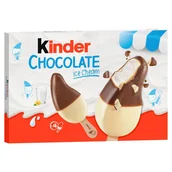 Lody i desery lodowe - Kinder Chocolate Lody mleczne z polewa mleczno-czekoladową 152 g (4 sztuki) - miniaturka - grafika 1