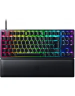 Klawiatury - D-E layout - Razer Huntsman V2 TKL, gaming keyboard Kolor: CZARNY, Razer Clicky Optical Purple - miniaturka - grafika 1